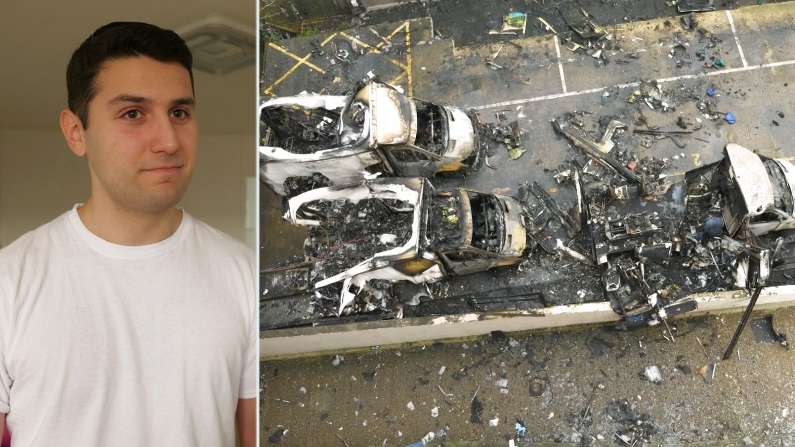 Jewish resident recalls moment he saw fire outside his flat in Golders Green