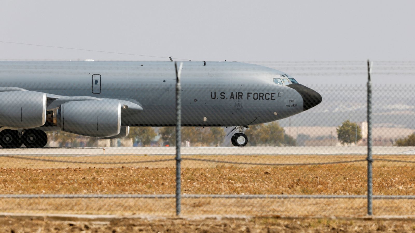 Four crew members killed in US refuelling plane crash in Iraq