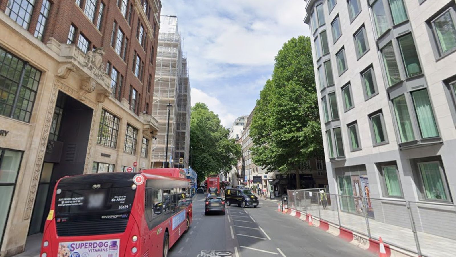 Woman arrested on suspicion of murder after baby dies in fall 'from a height' in central London