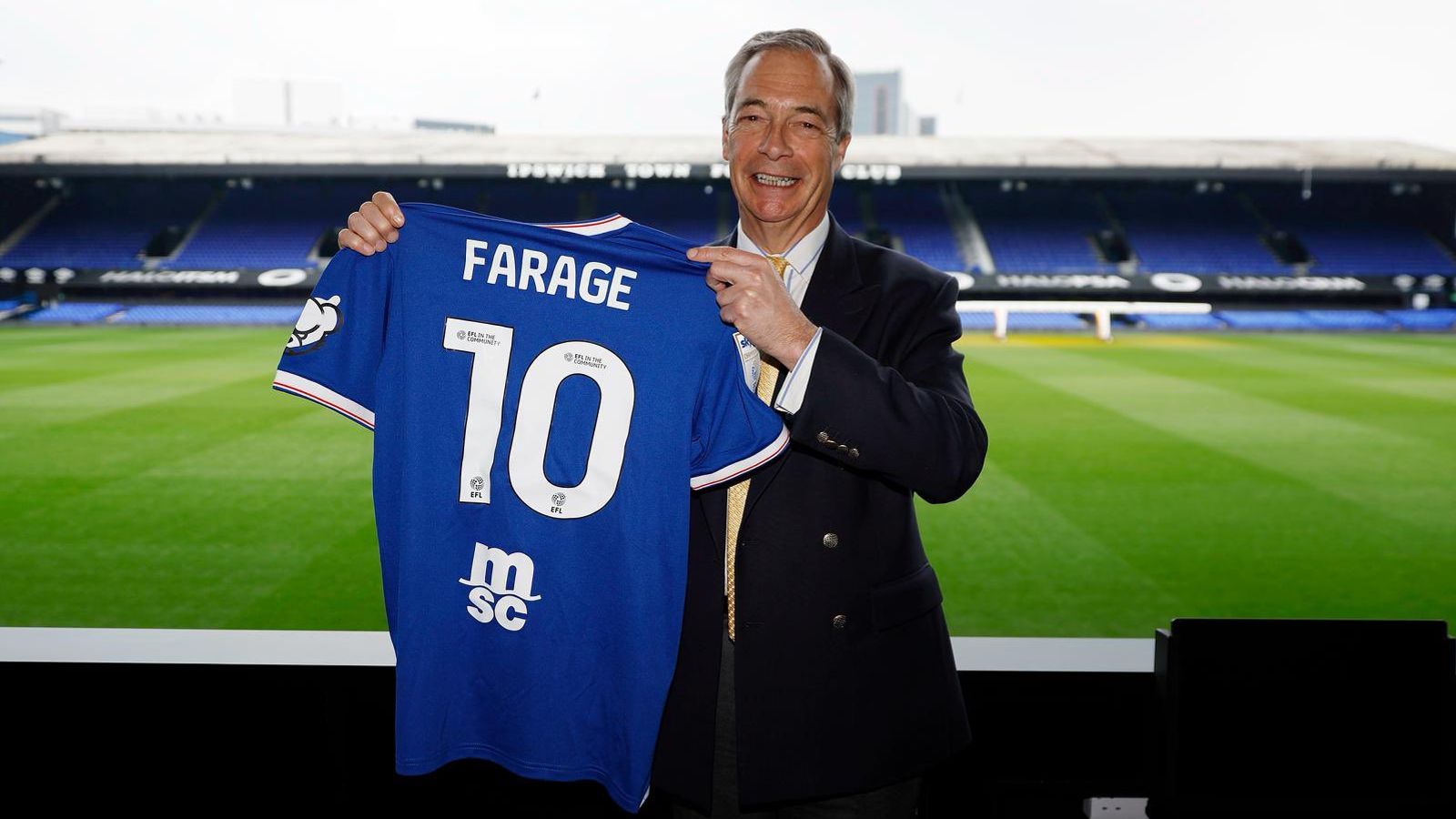 FA hits back at Reform’s ‘woke nonsense’ complaints – as Ipswich Town criticised over Farage visit