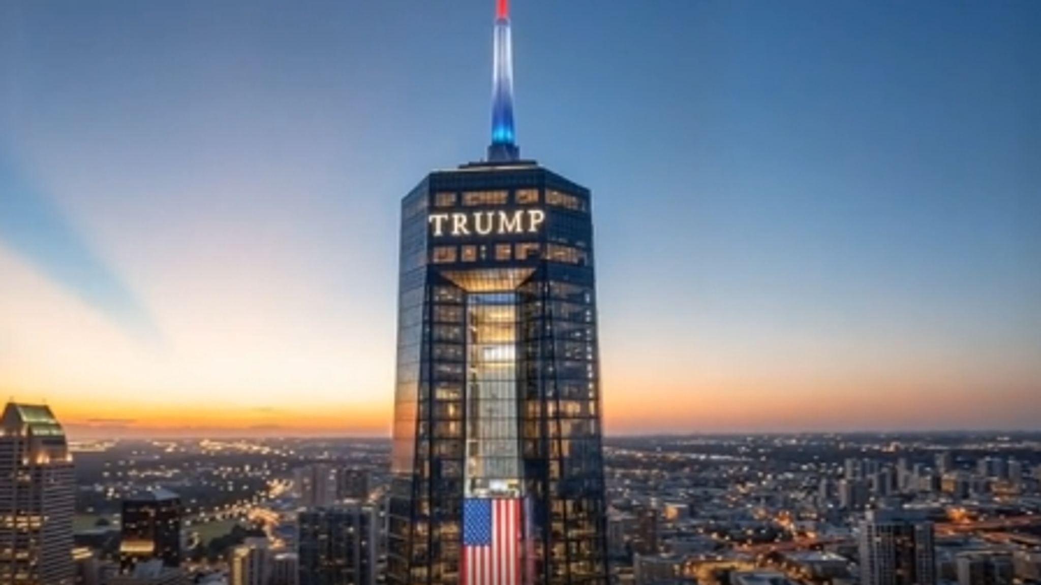 Trump posts lavish render of gold-laden presidential library | US News ...
