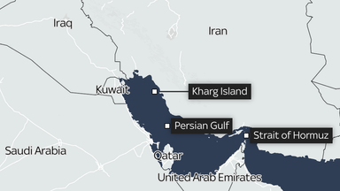 Kharg Island is approximately five miles long and 2.5 miles wide