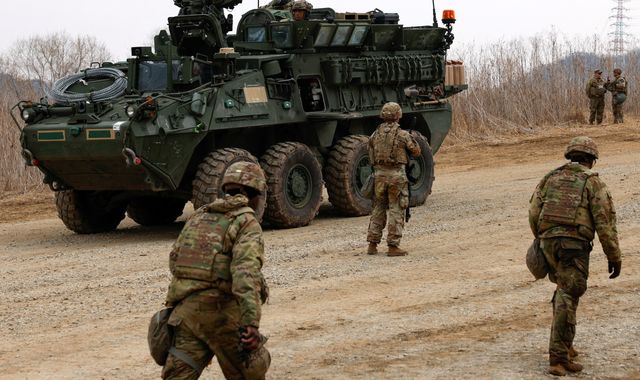 North Korea fires missiles in response to US military exercise