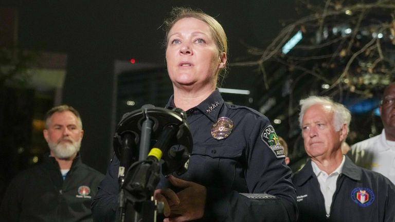 Austin Police Chief Lisa Davis.  Pic: AP