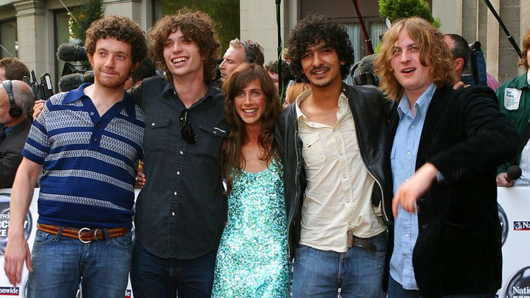 The Zutons at the Mercury Prize show in London in 2004. Pic: AP/ John D McHugh