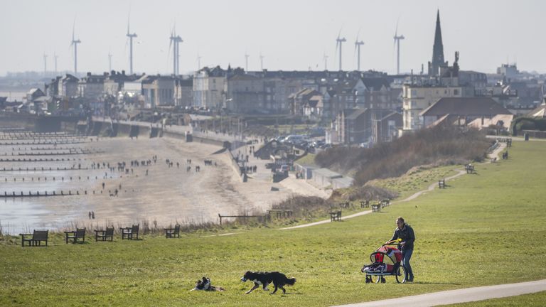 Bridlington, doğu Yorkshire'da. Resim: PA