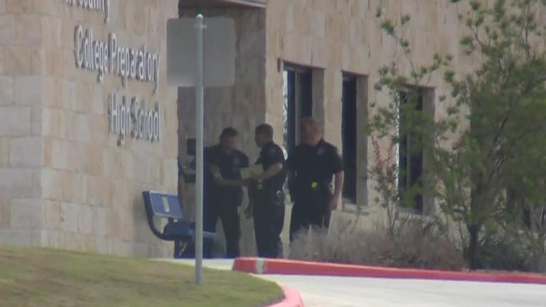 Police said the school was placed on lockdown
