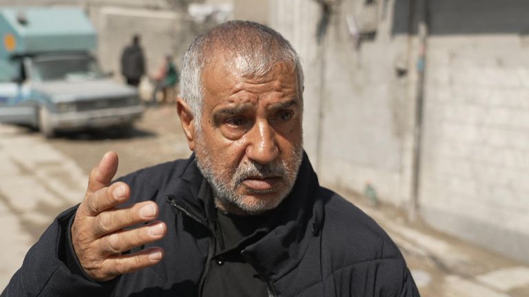 Seyed Hossein Sane, whose daughter was at home when missiles struck