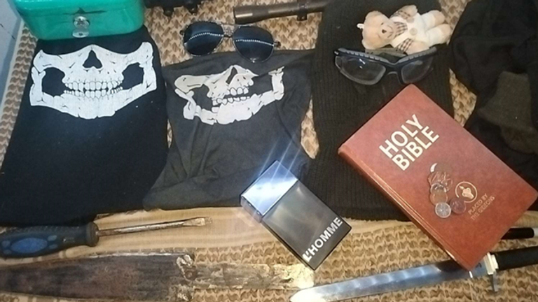 Police found a knife and skull masks in the teen's room. Photo: Gardam/Saipen