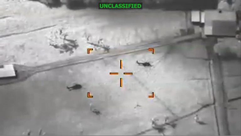 The US military shared vague images of the operation. Pics: @SOUTHCOM