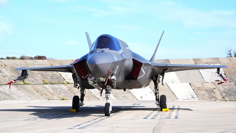 An F-35 jet at RAF Akrotiri in Cyprus. File pic: PA