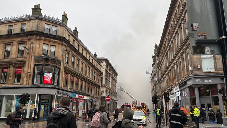 Fire shuts Scotland's busiest train station for at least two days | UK News 