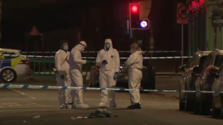 Forensic team at the scene 