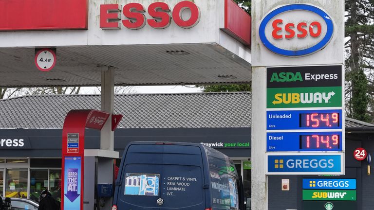 Motorists should ‘fill up as normal’ despite fuel prices soaring, minister says