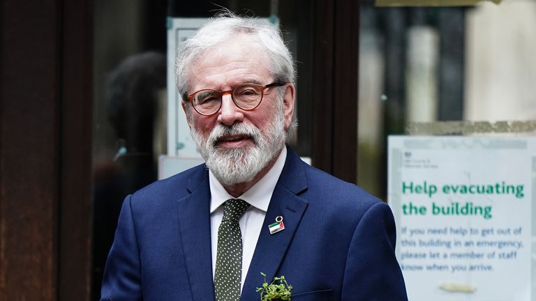 Gerry Adams. Pic: PA