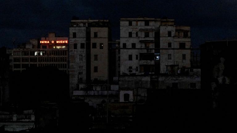Cuba left in darkness after third power cuts in a month
