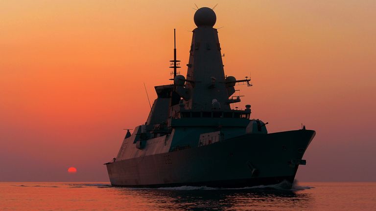 HMS Dragon. pic: MoD