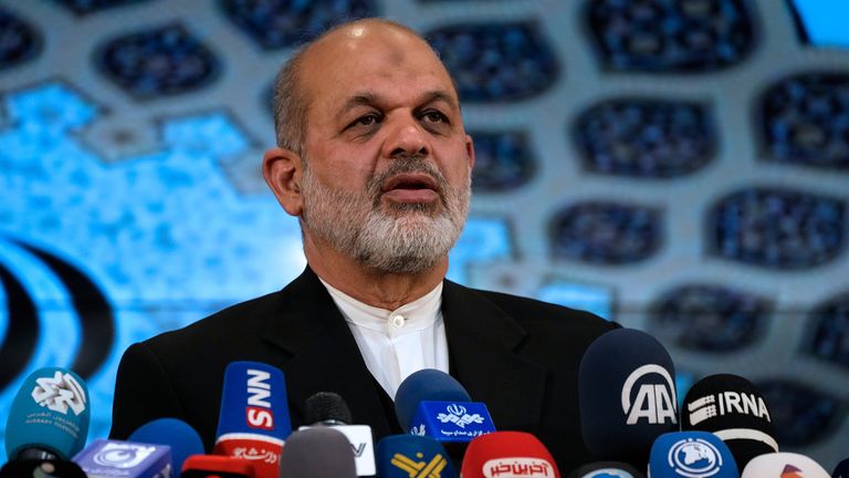 Newly appointed IRGC chief Ahmad Vahidi. Pic: AP