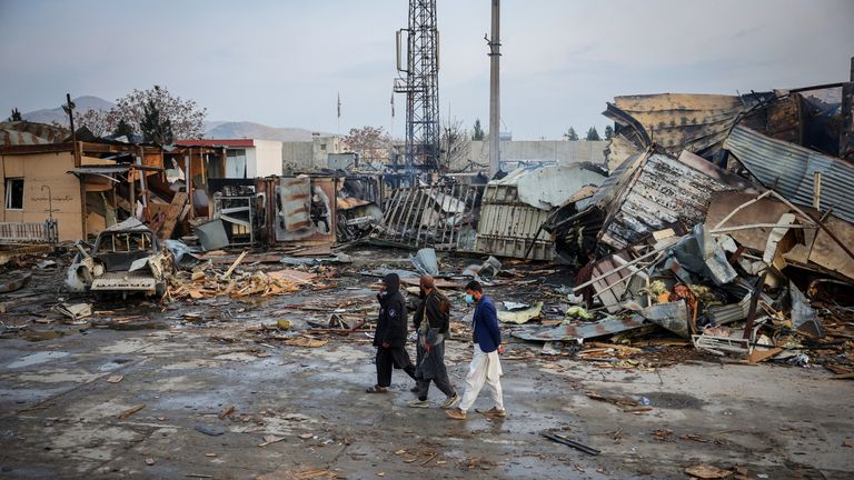The Taliban said a drug rehab hospital in Kabul was struck in March. Pic: Reuters