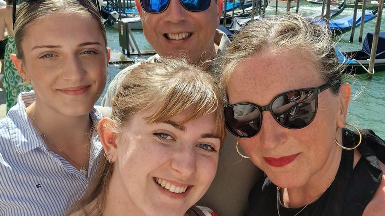L/R: Juliette, Michael, Rebecca and Florence Kenny. Pic: PA