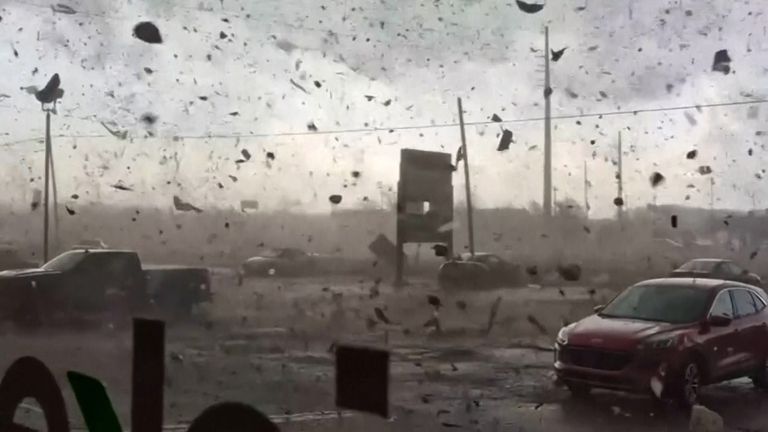 Four killed as tornadoes and powerful storms leave trail of destruction ...