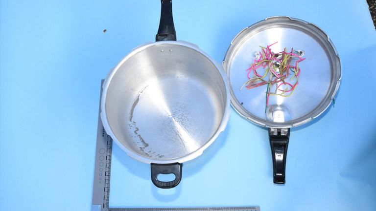 The bomb was a pressure cooker-type device