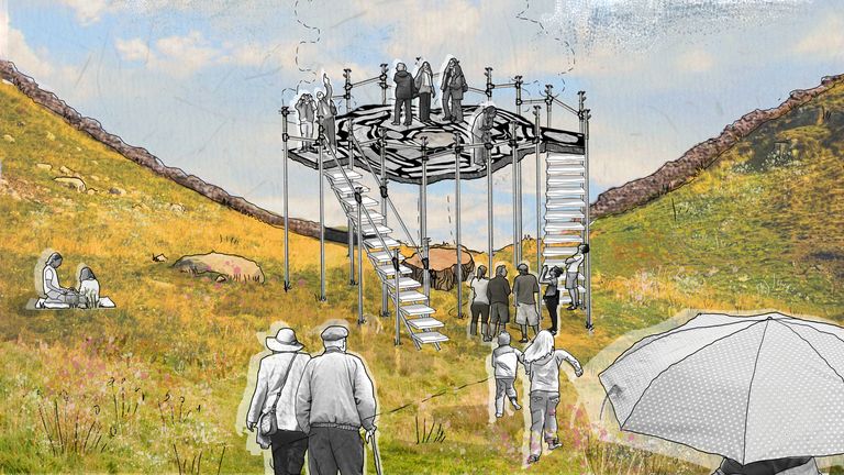 Viewpoint by Alex Hartley and Tom James. Pic: Alex Hartley and Tom James/National Trust/PA 
