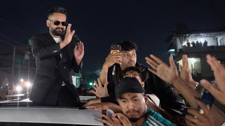 Rapper-turned-politician Balendra Shah. Pic: Reuters