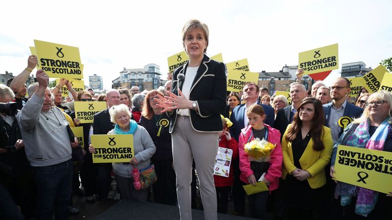 Ms Sturgeon was one of the most formidable campaigners in British politics. Pic: PA