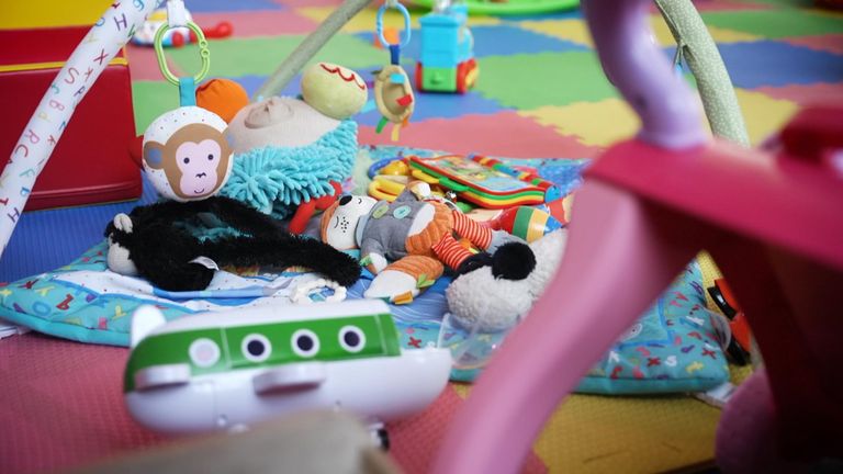 A play area at a nursery
