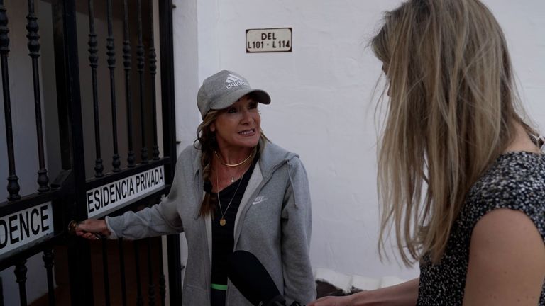 Gwinnett talking to Sky's Phoebe Southworth