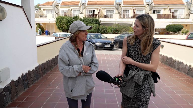 Sky reporter Phoebe Southworth speaks to Gwinnett