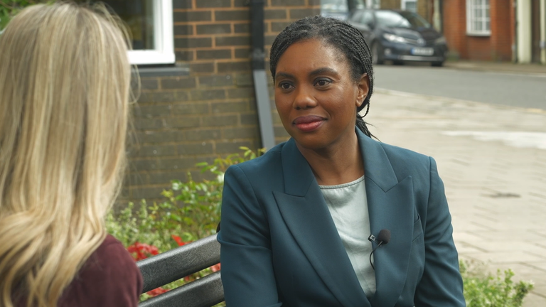 Sky's Ali Fortescue interviews Kemi Badenoch on the Politics Hub