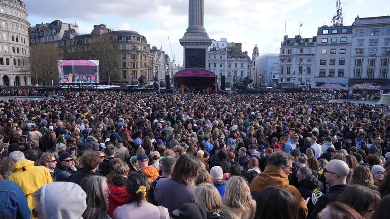 ‘Half a million’ join London rally against the far right, claim organisers
