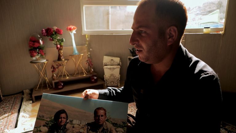 Zanyar's wife and child were killed in an Iranian missile strike