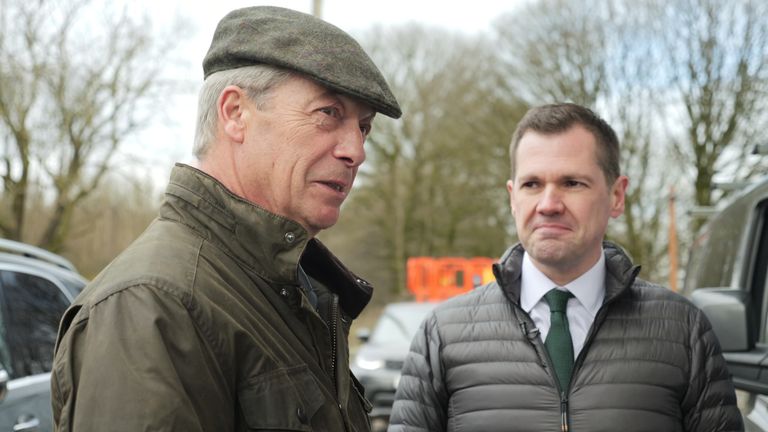 Robert Jenrick and Nigel Farage