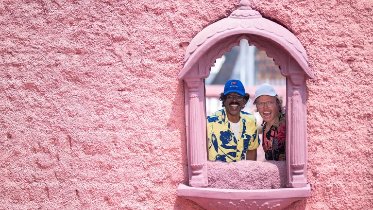 Romesh Ranganathan and Rob Beckett in Rob & Romesh Vs... Pic: CPL Productions/ Sky UK/ Amit Vachharajani