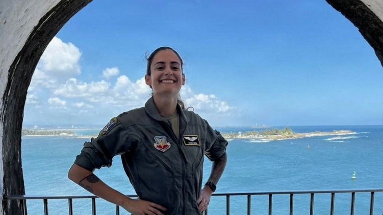 Captain Ariana G Savino, 31, of Covington, Washington. Pic: DVIDS/Reuters