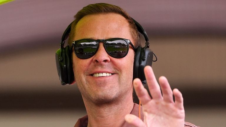 Scott Mills at Sandown Park Racecourse in 2025. Pic: PA