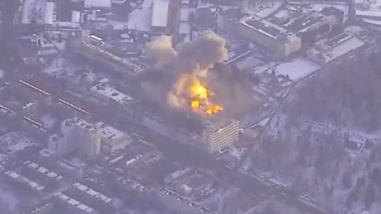 Ukraine war latest: Russia points finger at UK over Ukrainian strike on missile plant | World News | Sky News