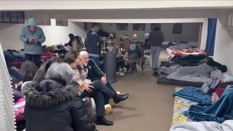 Villagers had sought refuge under their church 