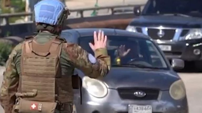 UN troops helped the remaining residents to evacuate