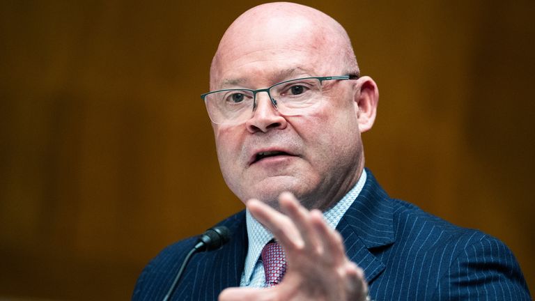 Sean O'Brien, general president of the International Brotherhood of Teamsters. Pic: Tom Williams/CQ Roll Call via AP Images 2025