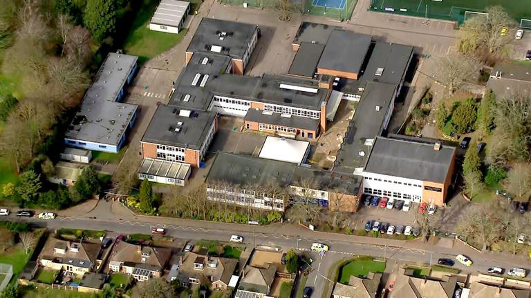 Officers received reports about an incident at the school on Wednesday morning