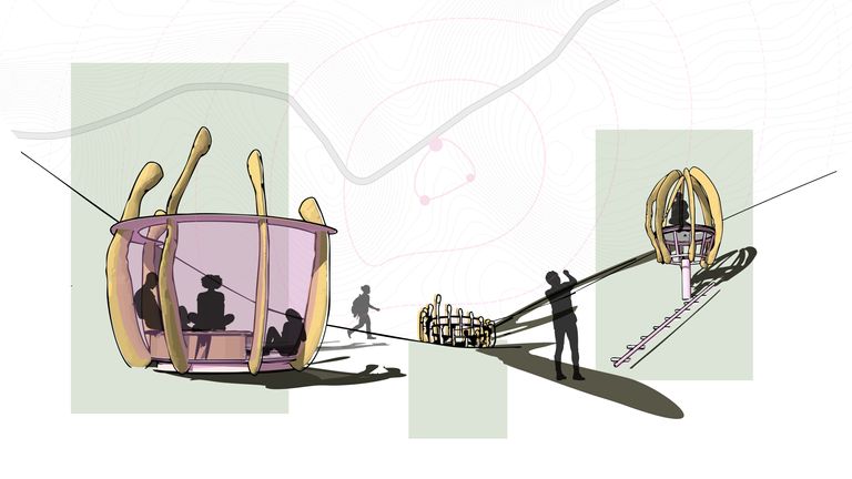  Stories of 1000 trees by Sam Williams Studio. Pic: Sam Williams Studio/National Trust/PA 
