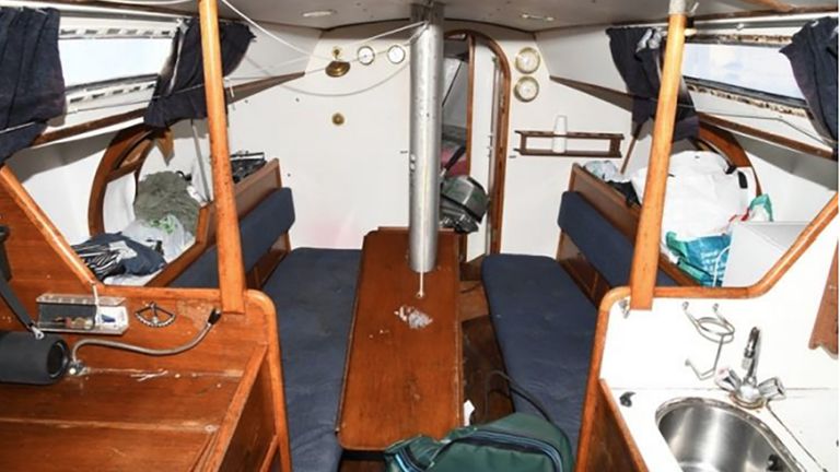 Inside the Uforia docked at Haslar Maria in Gosport.  Pic: CPS/PA
