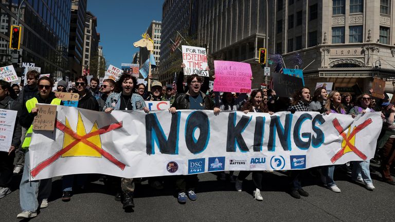 Het toneel in Washington DC. Afbeelding: Reuters