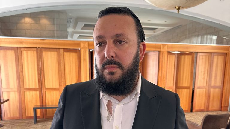 Rabbi Yitzhak Bitan, whose three teenage children were killed in an Iranian attack