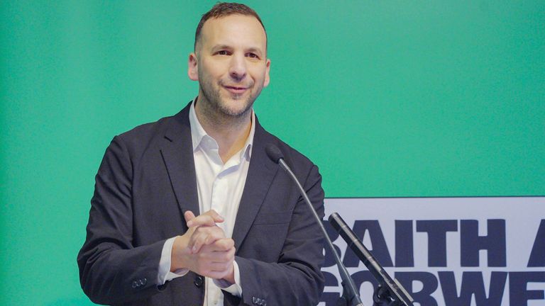 Green Party leader Zack Polanski spoke at the launch of the Wales Green Party election campaign in Cardiff 