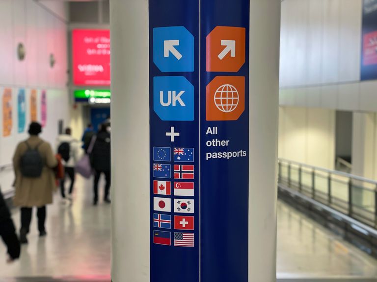 Passport control at Heathrow Airport. Pic: iStock